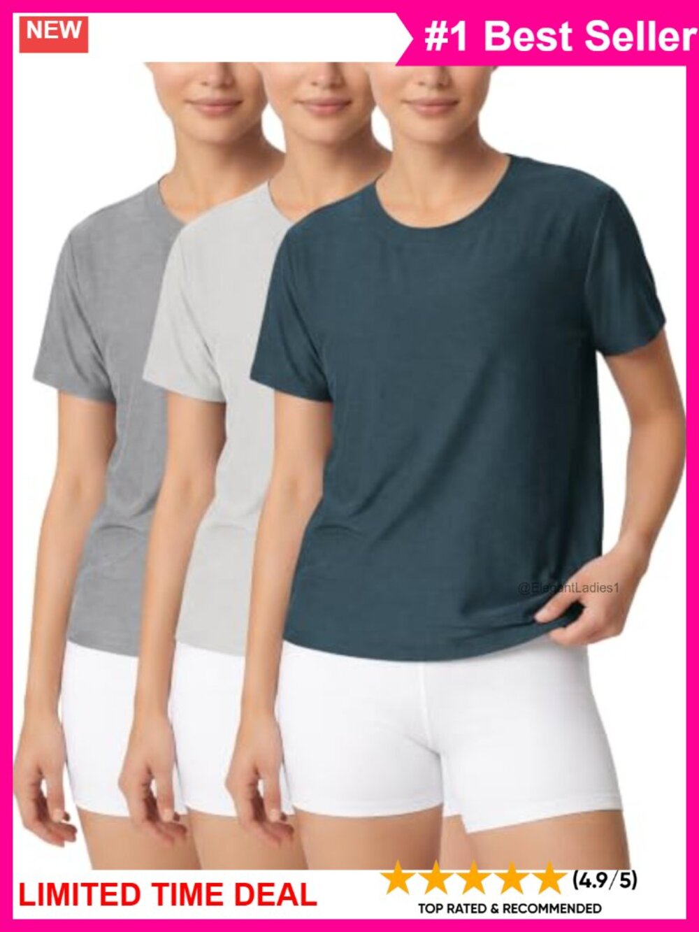 Ultra Soft Performance Crew Neck Short Sleeve Relaxed Fit Tee
